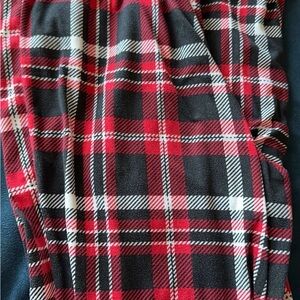Red and Black Plaid Pajama Pants